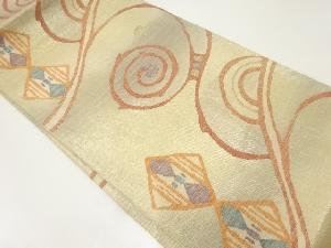 線描き模様織出し袋帯